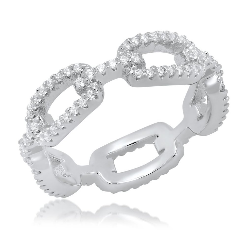 Sterling Silver Chain Link Ring